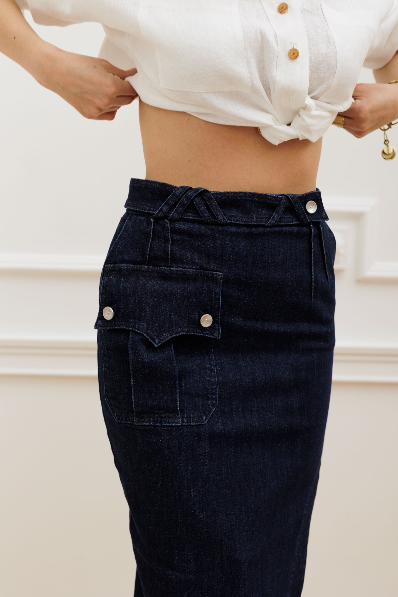 Spódnica jeansowa MAYBE