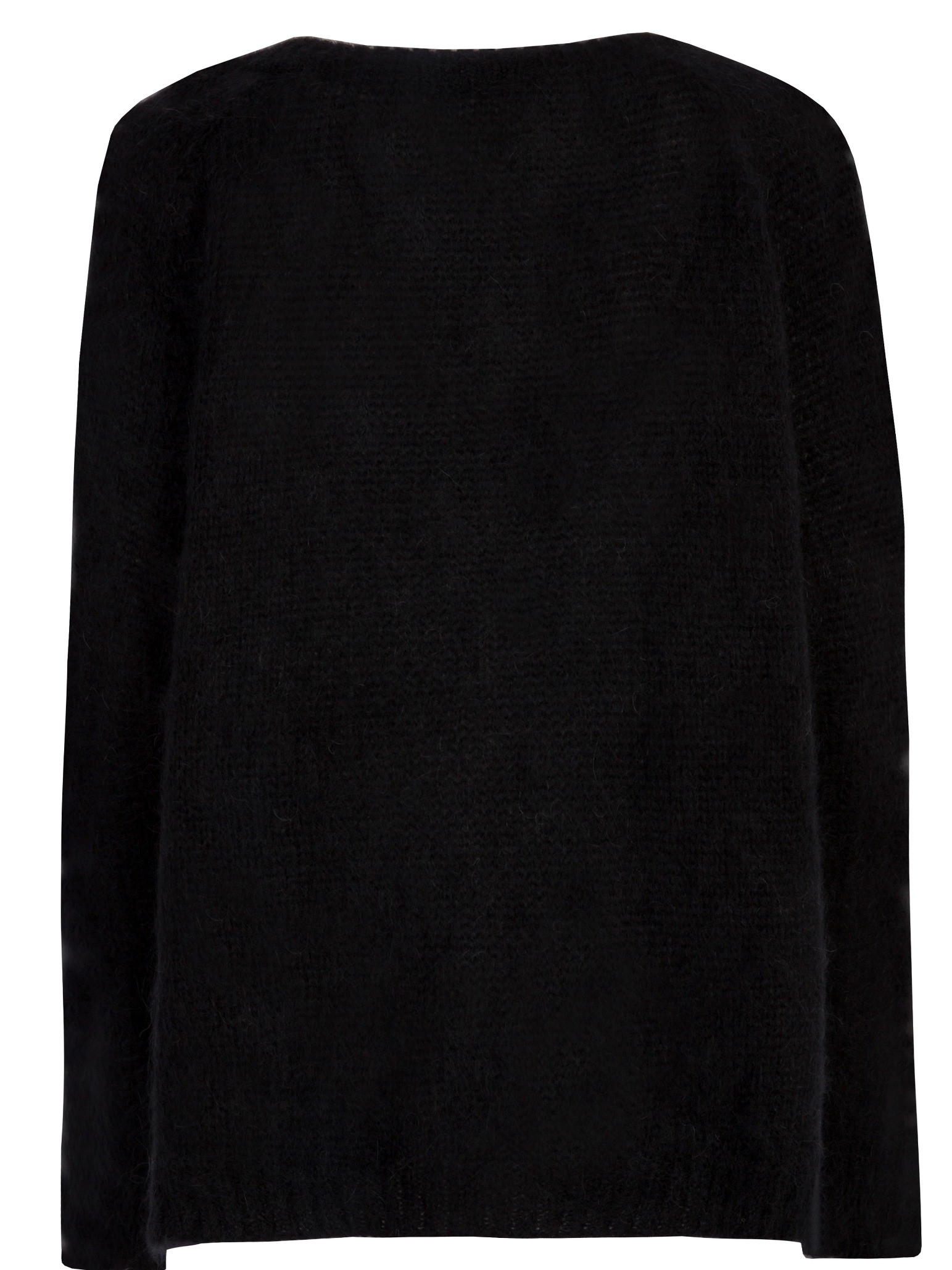 Sweter z dekoltem czarny
