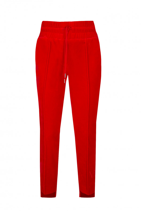 Spodnie dresowe VELVET czerwone