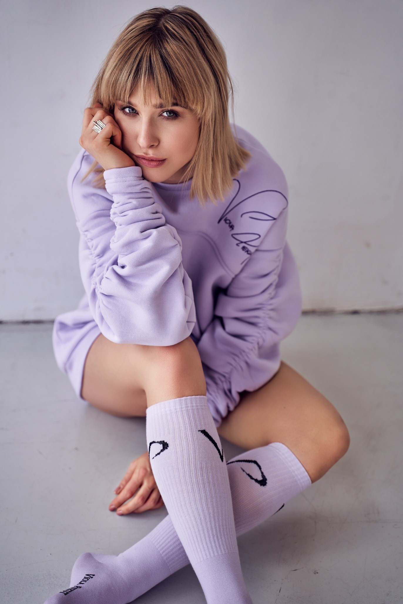 Bluza z marszczeniami LAVENDER Bluza z marszczeniami LAVENDER
