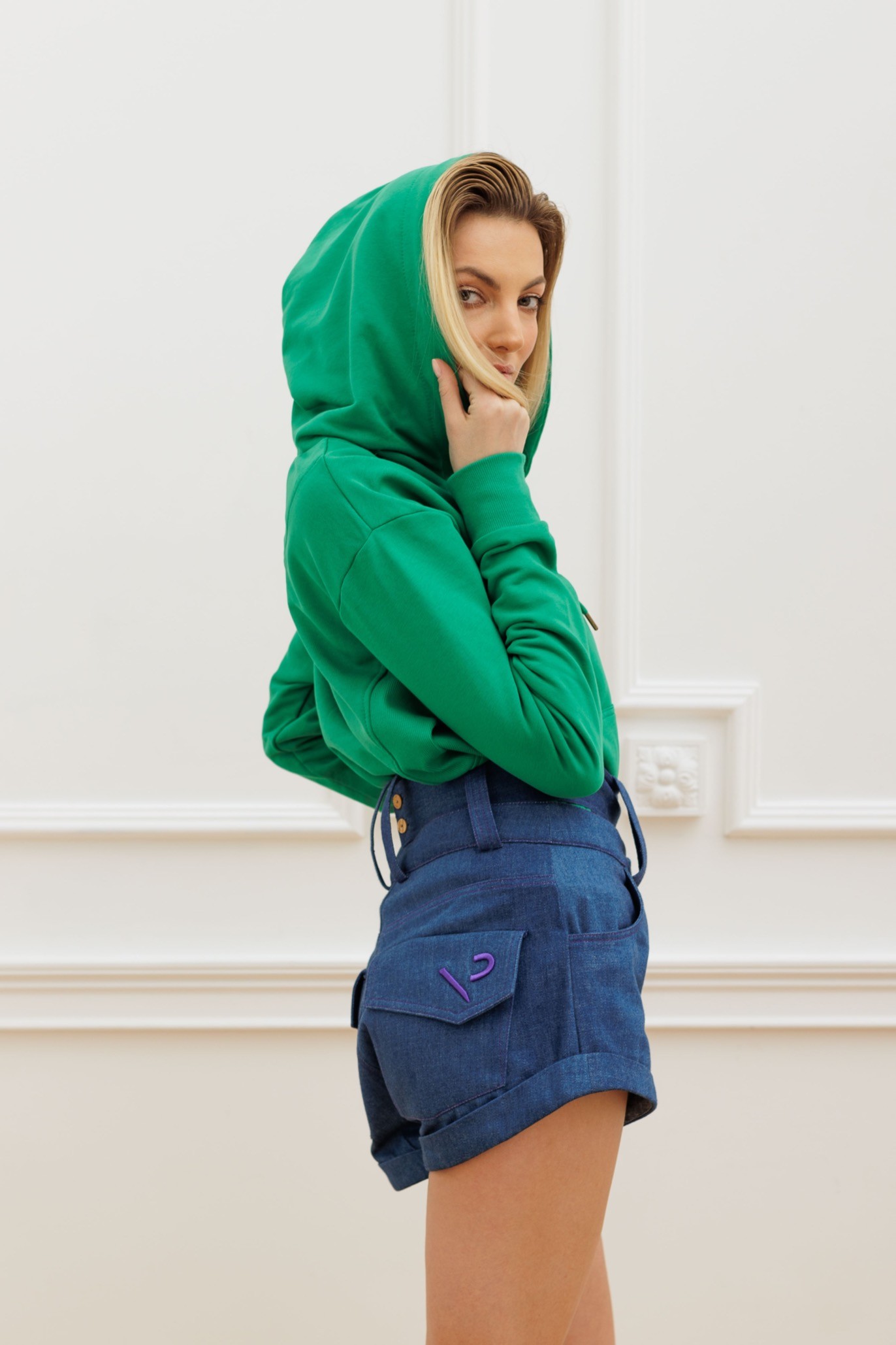 Bluza POWER GREEN z kapturem