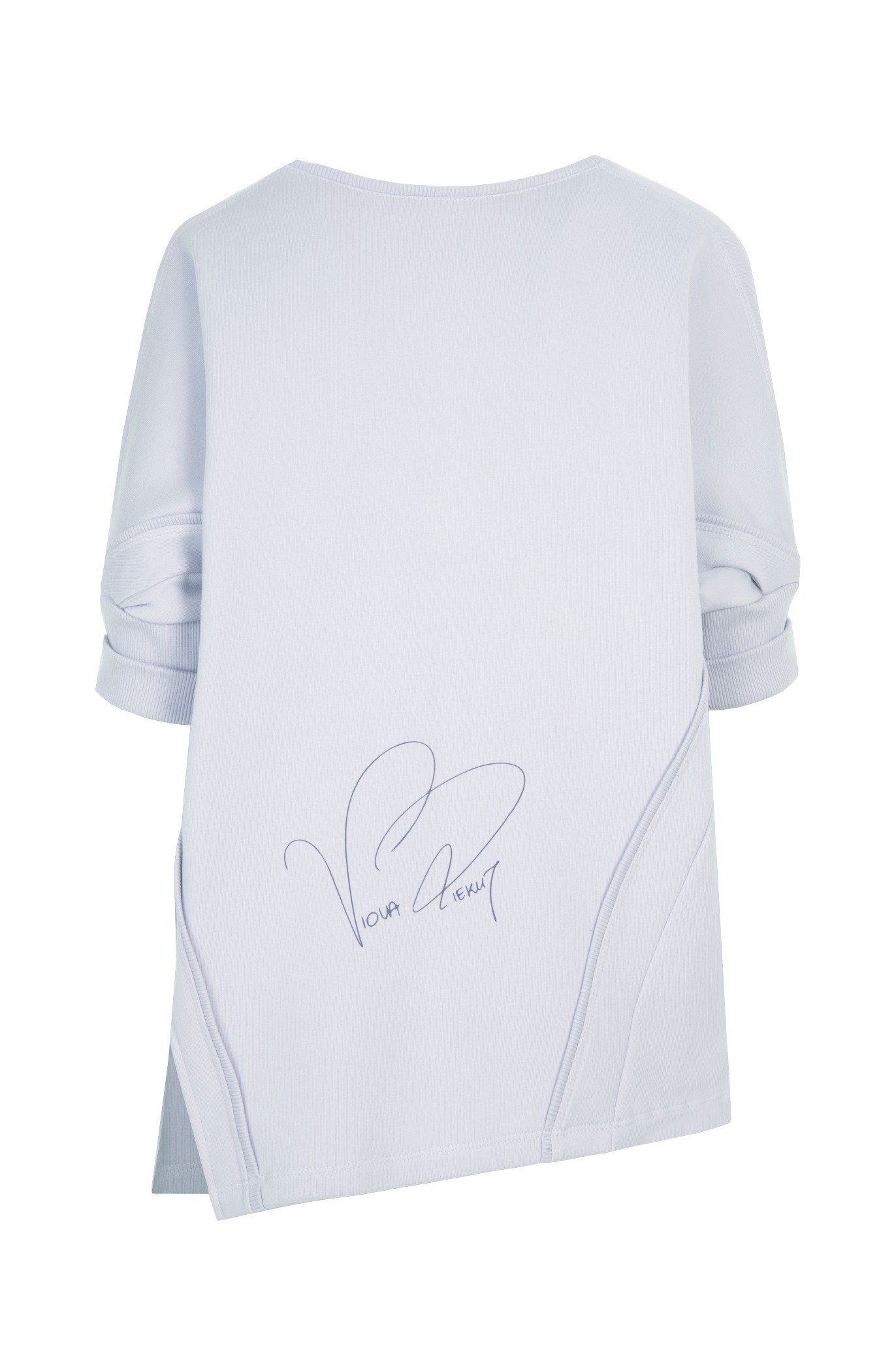Bluza dresowa krótki rękaw błękitna Bluza dresowa krótki rękaw błękitna