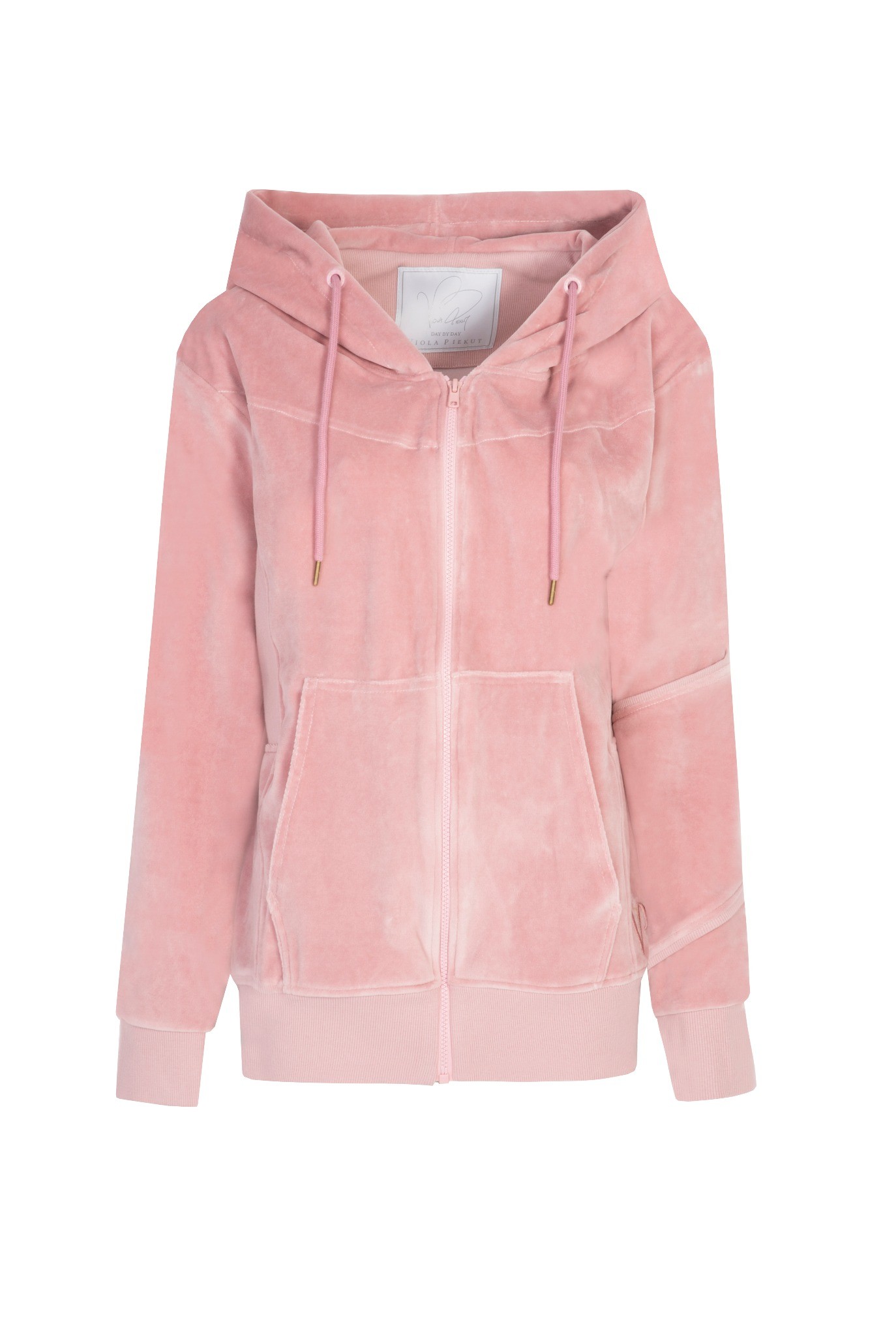 Bluza dresowa VELVET pudrowy róż Bluza dresowa VELVET pudrowy róż