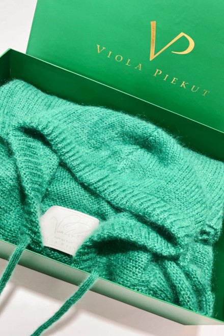 Sweter z kapturem FOREST GREEN