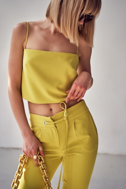 Spodnie SMART CASUAL lime green Spodnie SMART CASUAL lime green