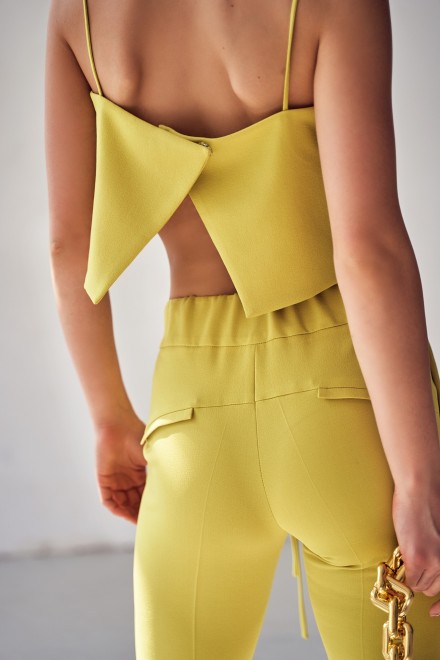 Spodnie SMART CASUAL lime green Spodnie SMART CASUAL lime green