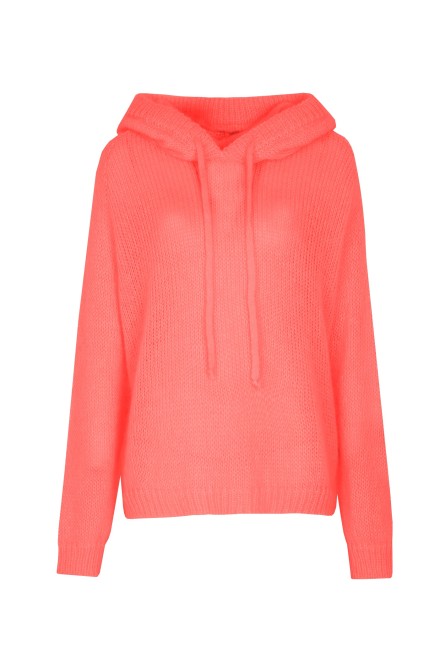 Sweter z kapturem RED ORANGE