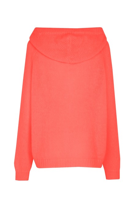 Sweter z kapturem RED ORANGE