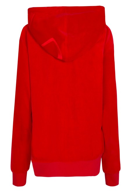 Bluza dresowa VELVET czerwona 