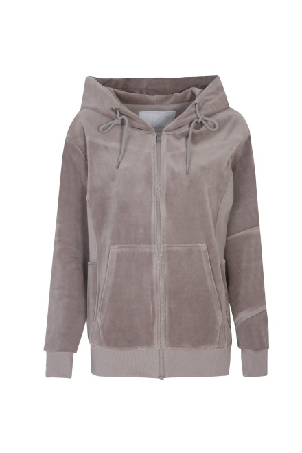 Bluza dresowa VELVET szara