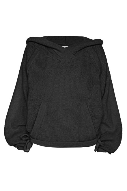 Sweter z kapturem HOMIE czarny