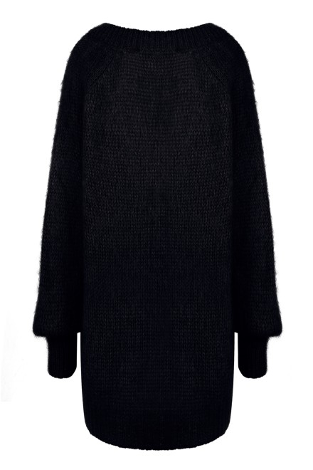 Sweter z dekoltem COZY czarny