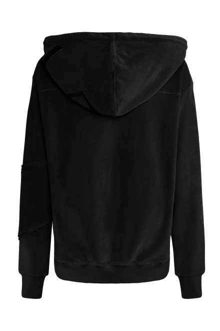 Bluza dresowa VELVET czarna