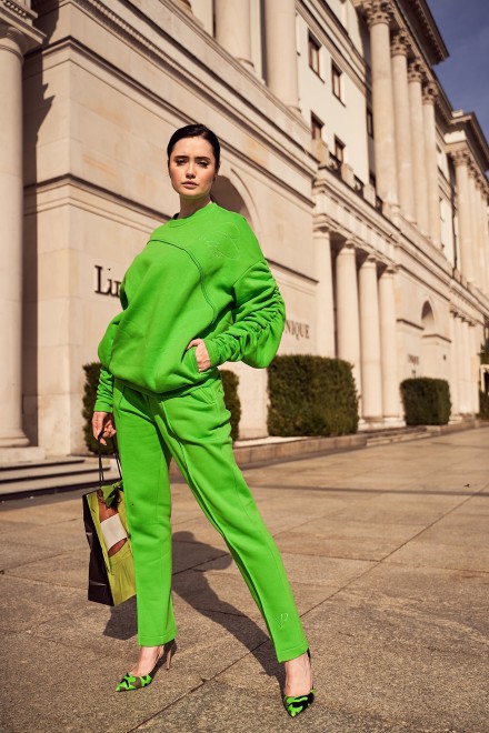 Bluza z marszczeniami AMAZING GREEN