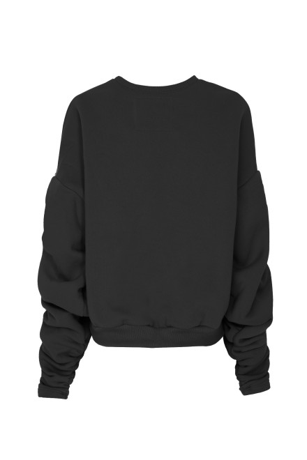 Bluza z marszczeniami BLACK SHORT