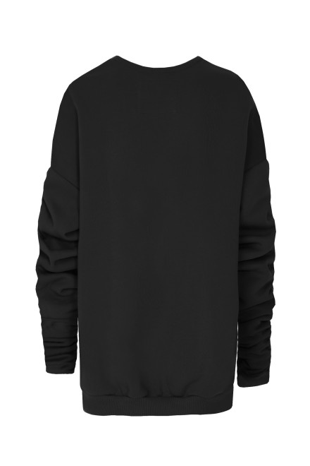 Bluza z marszczeniami BLACK